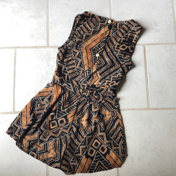 Black and Tan Forever 21 Romper - Picture 5 of 6